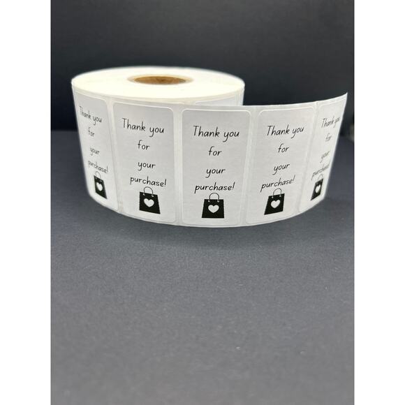 Set of 100 Handmade "Thank you for your order" Stickers - Picture 1 of 4